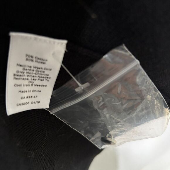 New Talbots Open Front Cardigan Sweater Jacket Size 1XP Black Long Pockets nwot - Picture 9 of 10